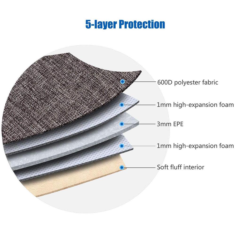 Domiso Chống Sốc Chống Văng Bảo Vệ Túi Đựng Laptop Với Lưng Tay Cầm Cho 10 "11" 12.5 "13" 14 "15.6" Inch Túi Máy Tính