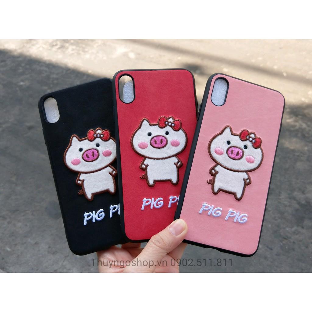 Thuyngoshop - Ốp lưng heo nơ xinh xinh Iphone : 6 , 7 , 8 , 6 plus , 6s plus , 7plus , 8plus , X , Xs , Xs Max