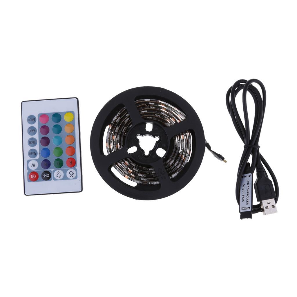 RGB Bias Lighting TV 5050 USB Powered LED with 24Key Remote