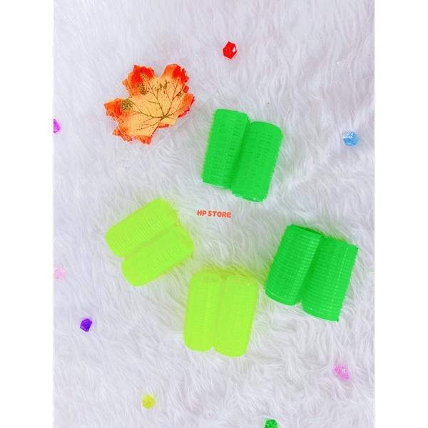 ️2 Lô Uốn Tóc Tự Dính, Lô Gai Cuốn Tóc Tự Dính Siêu Chắc Tiện Lợi Size Vừa (2,5cm x 7cm)