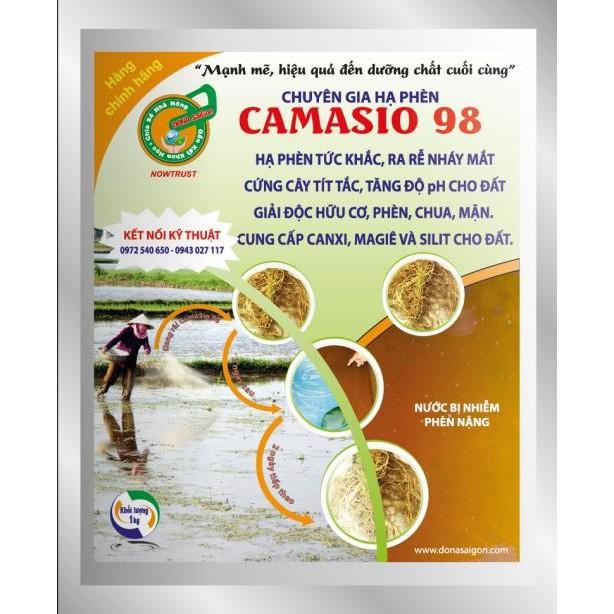 Phân bón gốc trung lượng Camasio 98 gói 1kg Tăng độ pH đất Giải độc hữu cơ