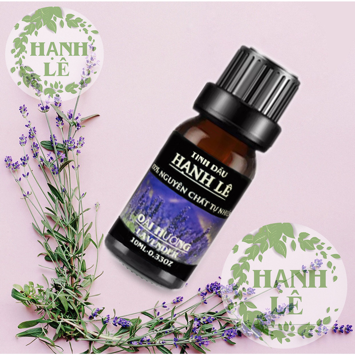 TINH DẦU OẢI HƯƠNG (LAVENDER) HẠNH LÊ 100% NGUYÊN CHẤT TỪ THIÊN NHIÊN 10ML (MUA 2SET 6 CHAI ĐƯỢC TẶNG 01 MÁY KHUẾCH TÁN TINH DẦU MÈO THẦN TÀI)