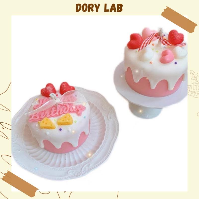 Nến Thơm Handmade Bánh Kem Trái Tim , Quà Tặng Ý Nghĩa-Dory Lab