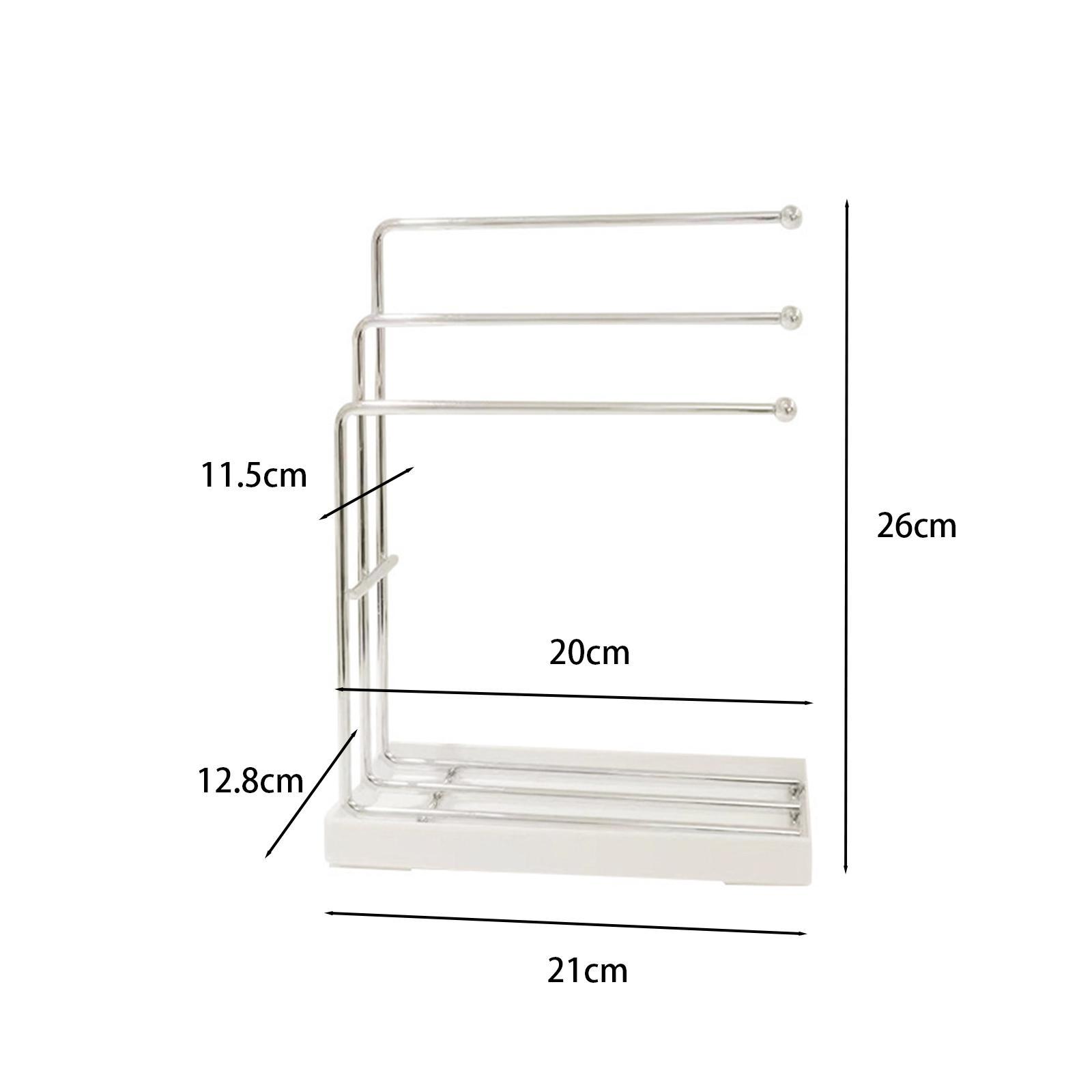 Sink Drain Tray Organizer Sink Drain Rack for Kitchen Countertop