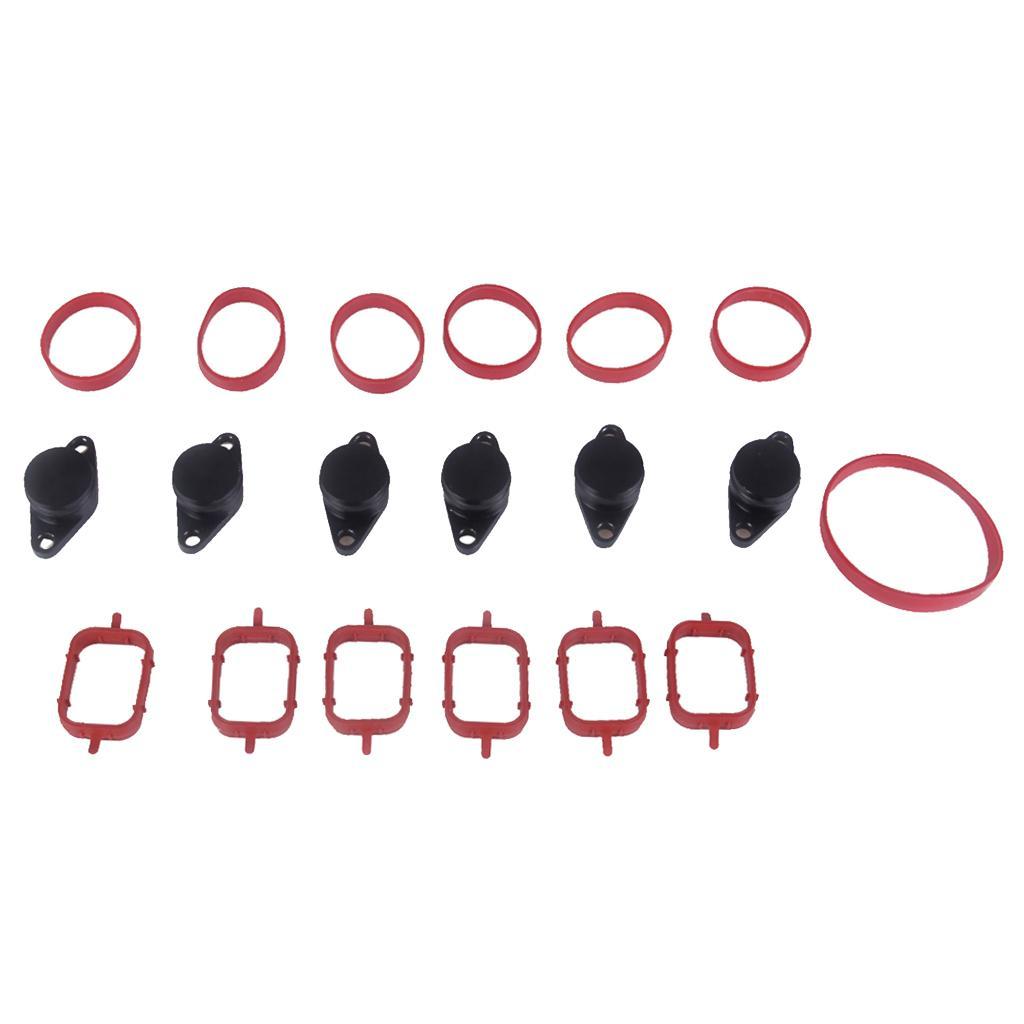 6 Pieces 33mm Diesel Swirl Flap Bungs Gaskets Kit For BMW E60/E61 E90 E91