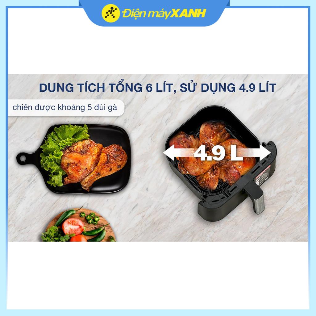 Nồi chiên không dầu Sharp KF-AF60EV-BK 6 lít - Hàng Chính Hãng