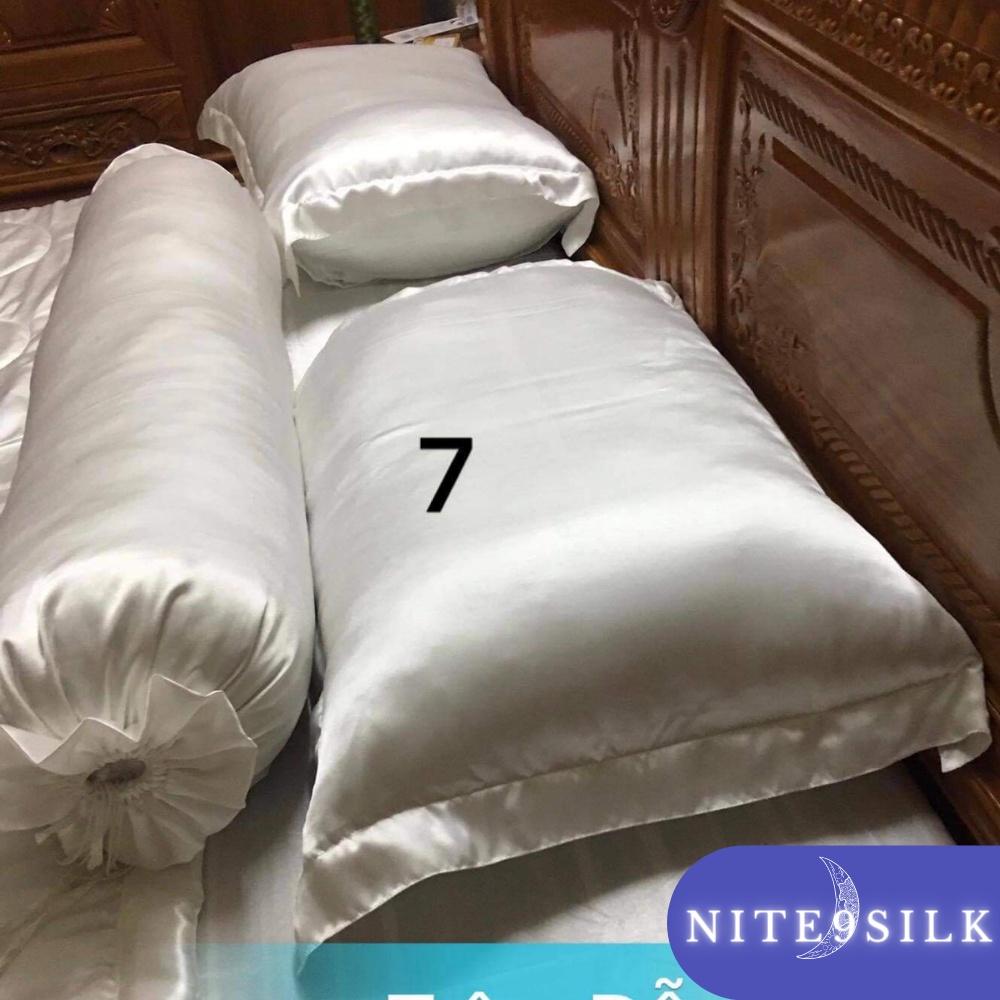 Vỏ Gối Nằm - Vỏ Gối Nằm Lụa Mềm Mại - Thoáng Mát - Đa Dạng Màu Sắc - Nite9 Silk