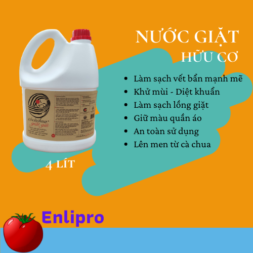 NƯỚC GIẶT SINH HỌC CÔ CÀ CHUA CAN 4 LÍT