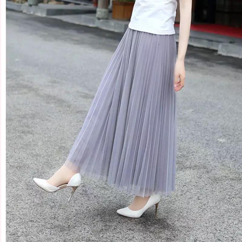 Chân váy xoè lưới xếp li Quảng Châu