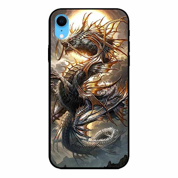 Ốp lưng in cho Iphone XR  Rồng Trăng