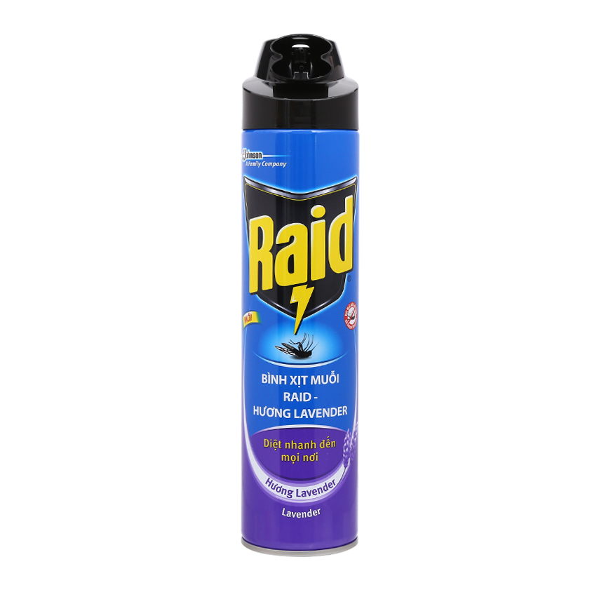 Bình Xịt Muỗi RAID Hương Lavender 600ML