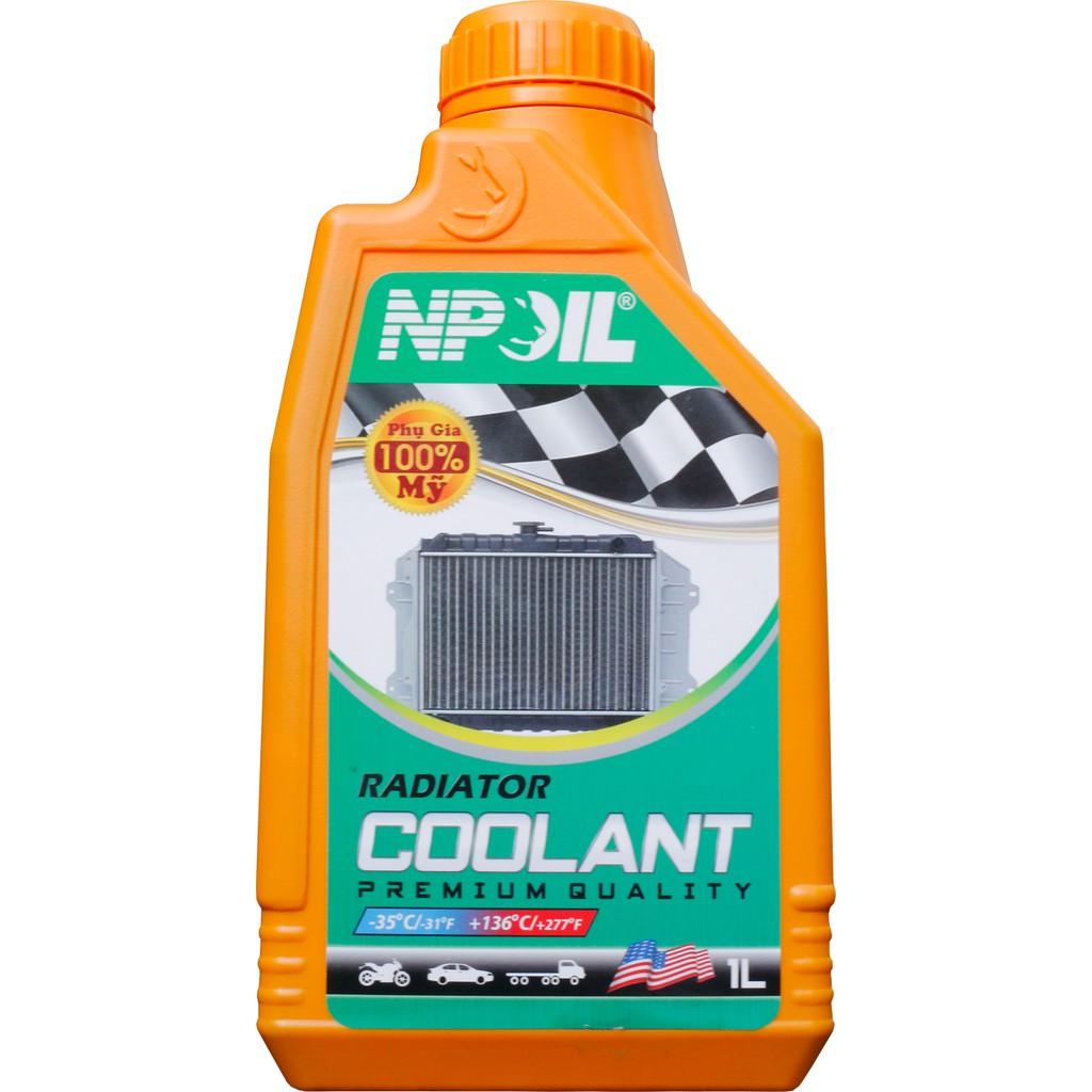 Nước làm mát động cơ – NP COOLANT (nước giải nhiệt) HỒNG, XANH chai 1L