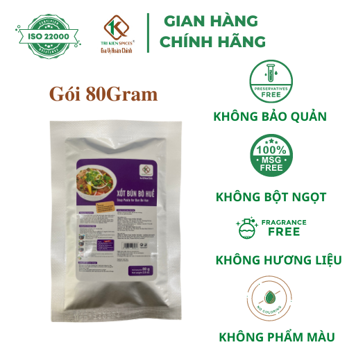 Gia Vị Hoàn Chỉnh Cao Cấp Xốt Bún Bò Huế Tri Kien Spices Gói 80gram