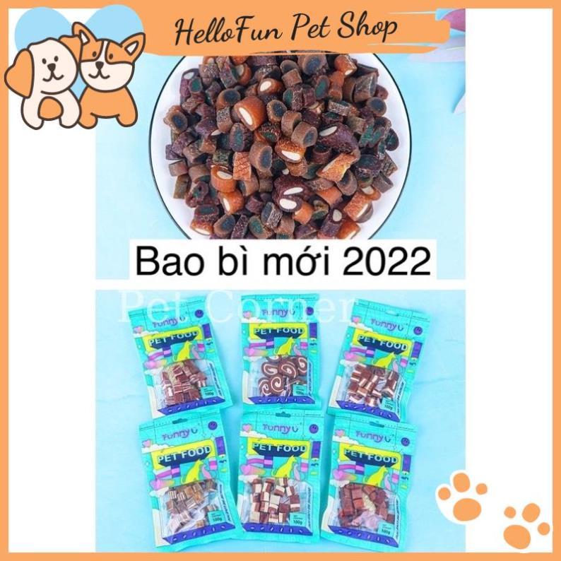 [ĐỦ VỊ] Bánh thưởng cho chó Karamo Sumiho gói 100gr - Bò &amp; sữa &amp; gà