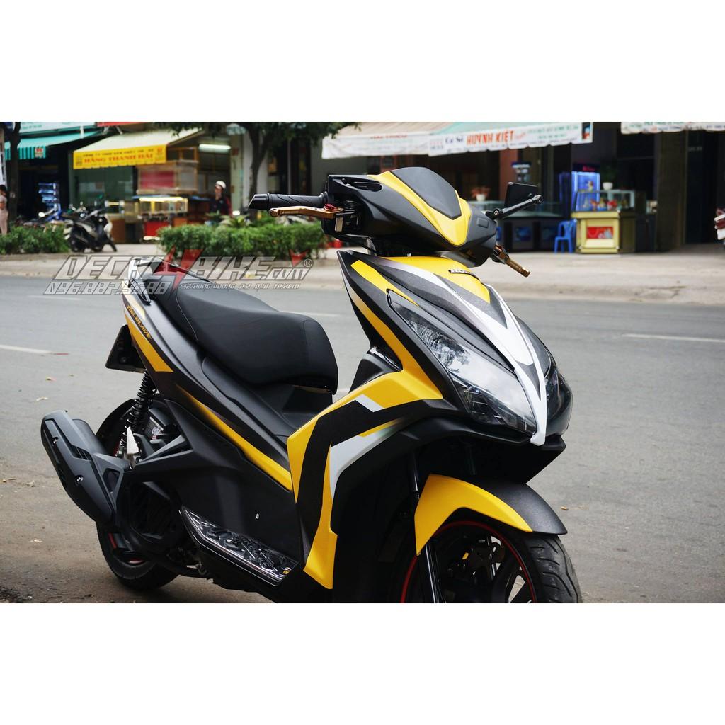 Tem trùm dành cho xe AirBlade 125 Vàng Đen Nhám