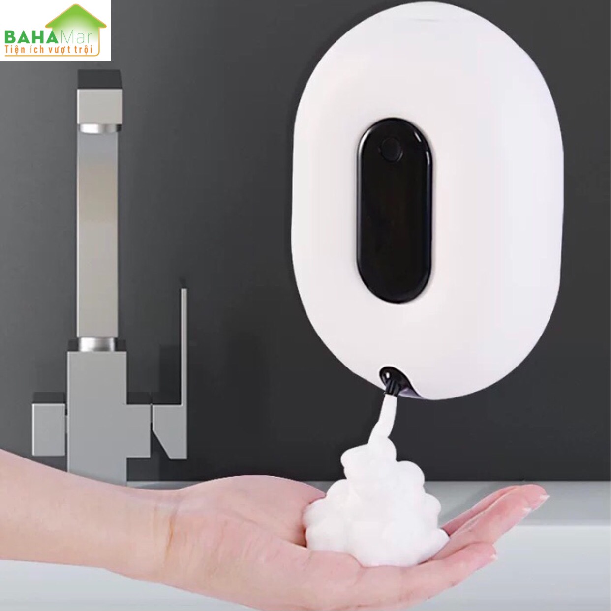 BÌNH THÔNG MINH XỊT BỌT RỬA TAY CẢM ỨNG TỰ ĐỘNG "BAHAMAR"