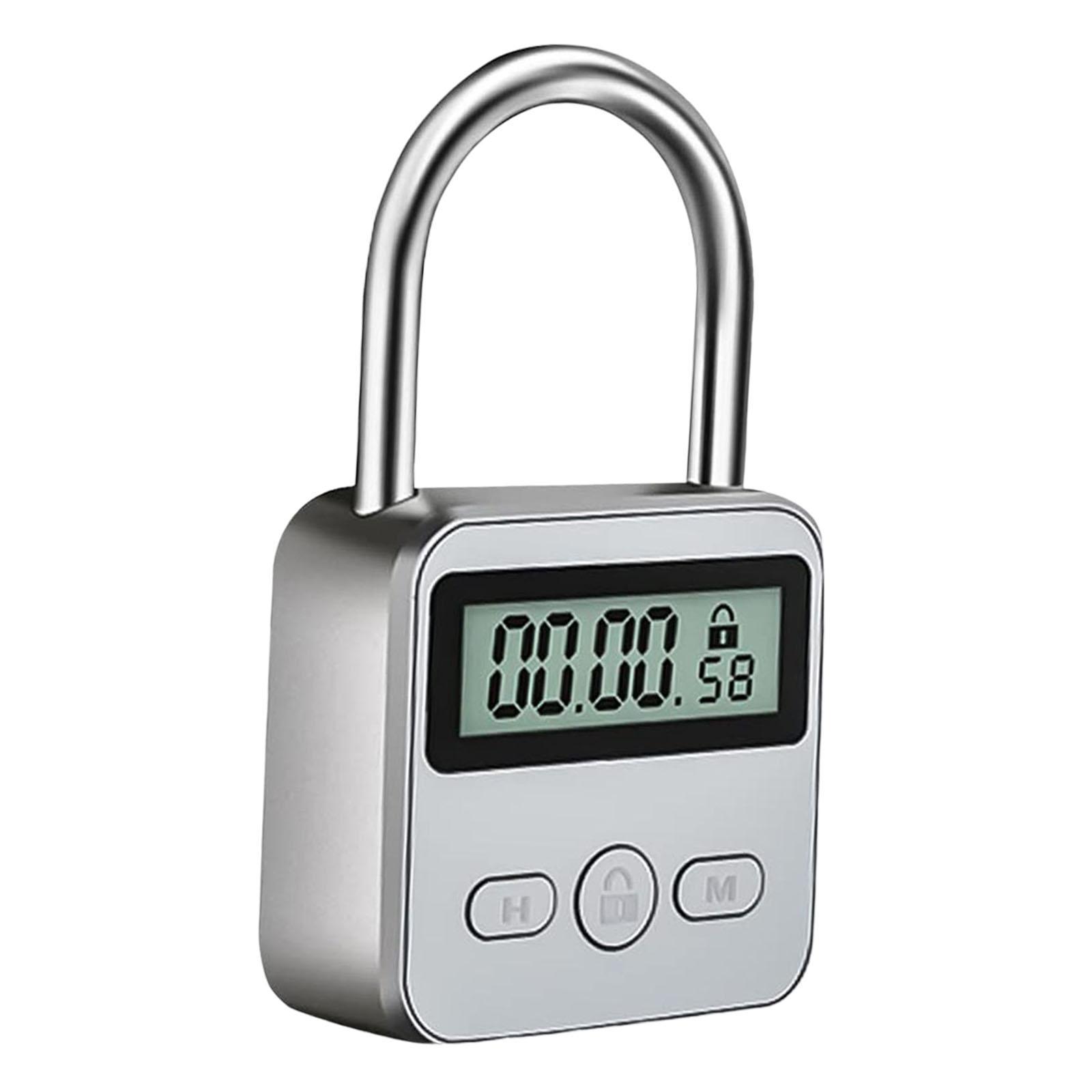 LCD Display Multifunction Electronic Time Metal Timer lock Adult Habit