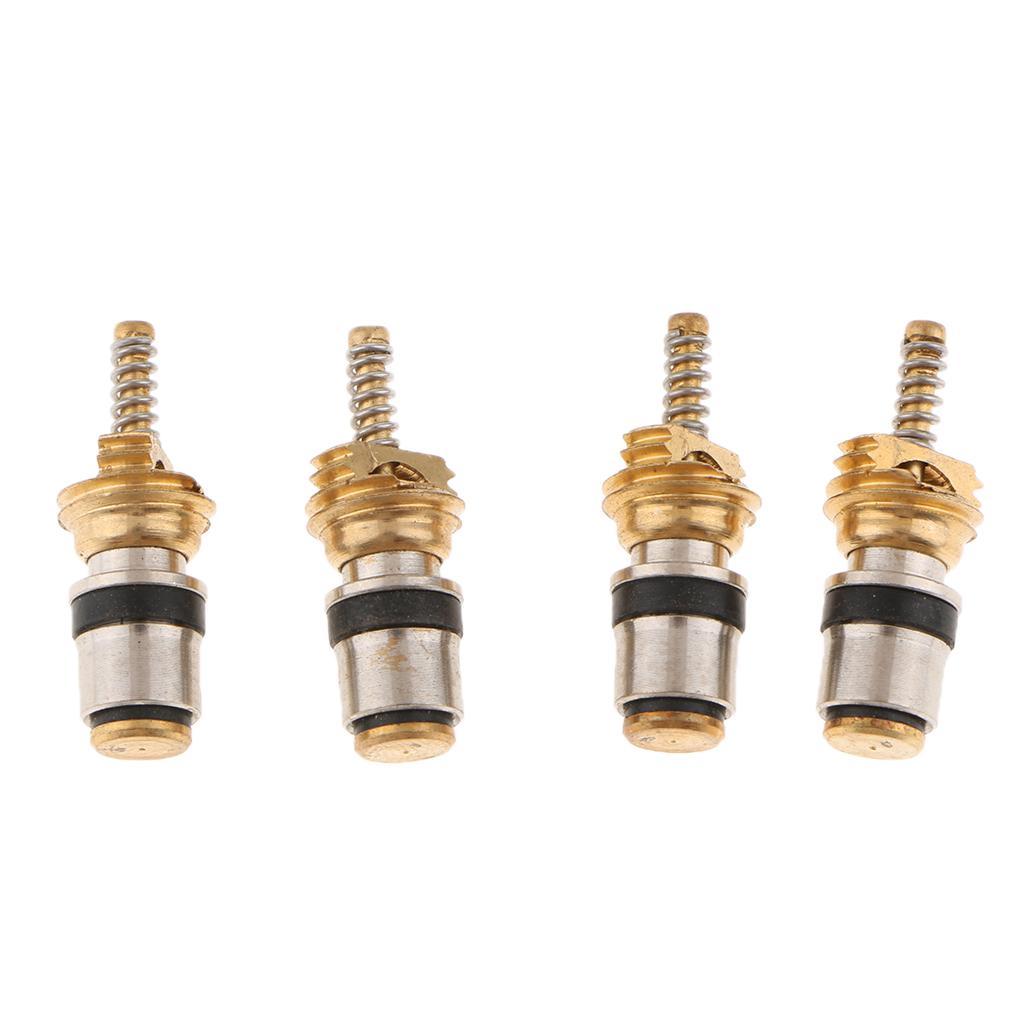 4pcs Air Conditioning AC High Pressure Valve Stem Cores For