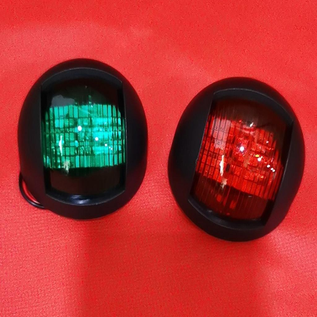 2pcs 12V Marine Boat Yacht Light , LED Bow Navigation Side Lights Sailing Signal Light, Durable