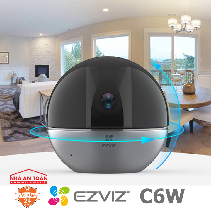 Camera IP Wifi EZVIZ - C6W độ phân giải 4K quay quét thông minh hàng chính hãng Nhà An Toàn