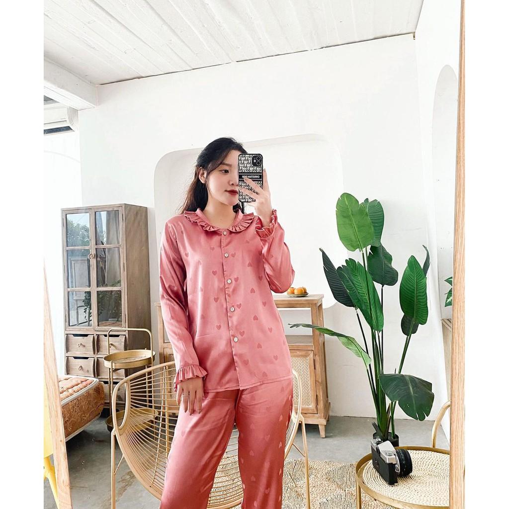 - Set Pijama Tim Bèo Gấm - Mã D314