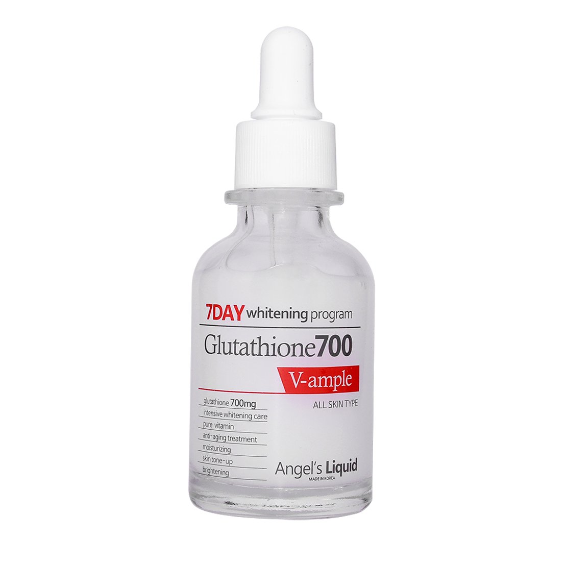 Serum Dưỡng Sáng Da, Làm Mờ Thâm Angel’s Liquid 7day Whitening Program Glutathione 700 V-Ample 30ml