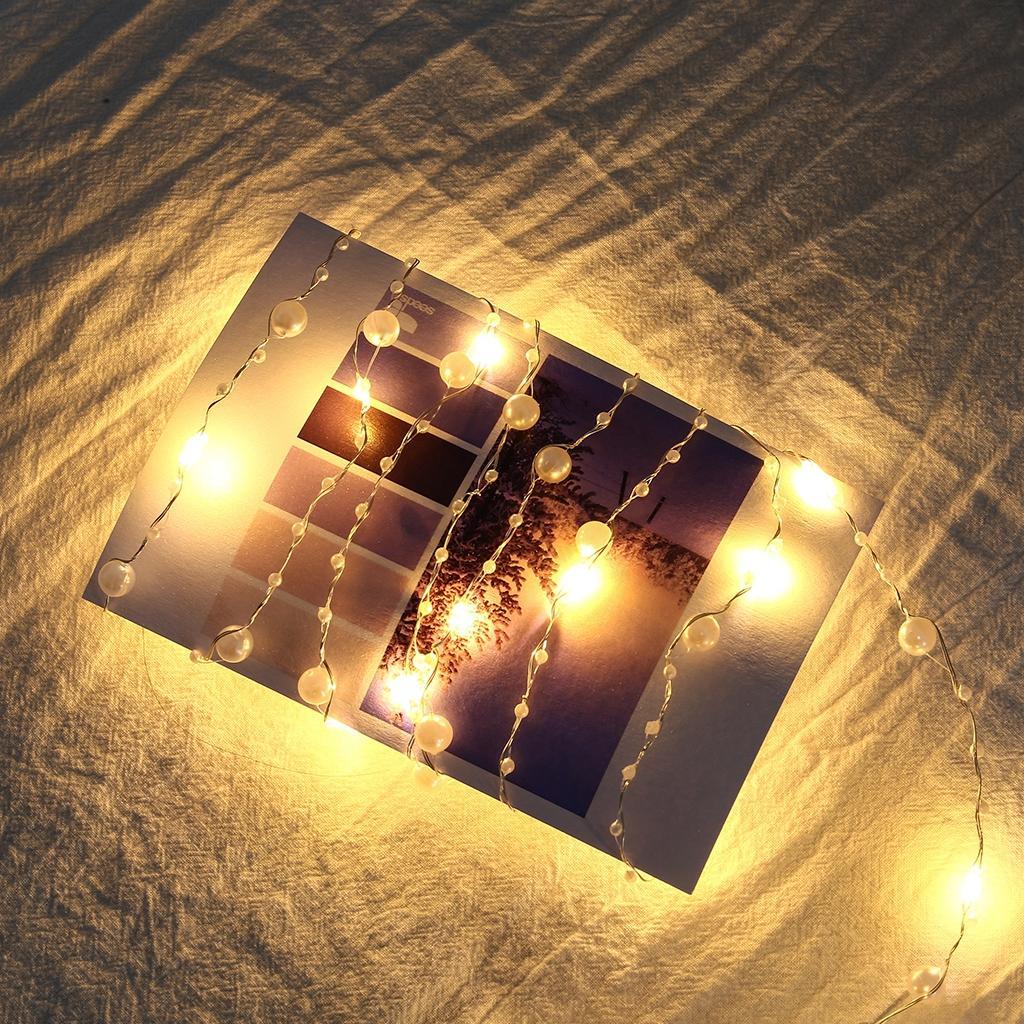 LED Fairy Lights Pearl LED String Lights Holiday Party Decorative Lights