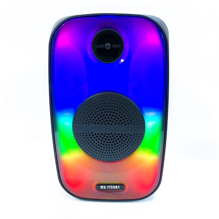 Loa Bluetooth MS-1759BT với đèn led RGB âm thanh bass mạnh tích hợp khe cắm thẻ nhớ, USB và có thể karaoke