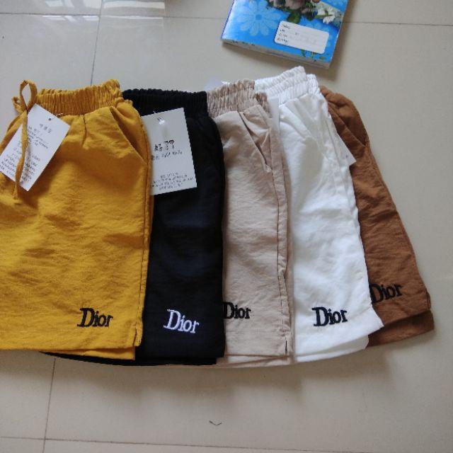 Thời trang quần short nữ cạp chun chất vải đũi xước thoáng mát