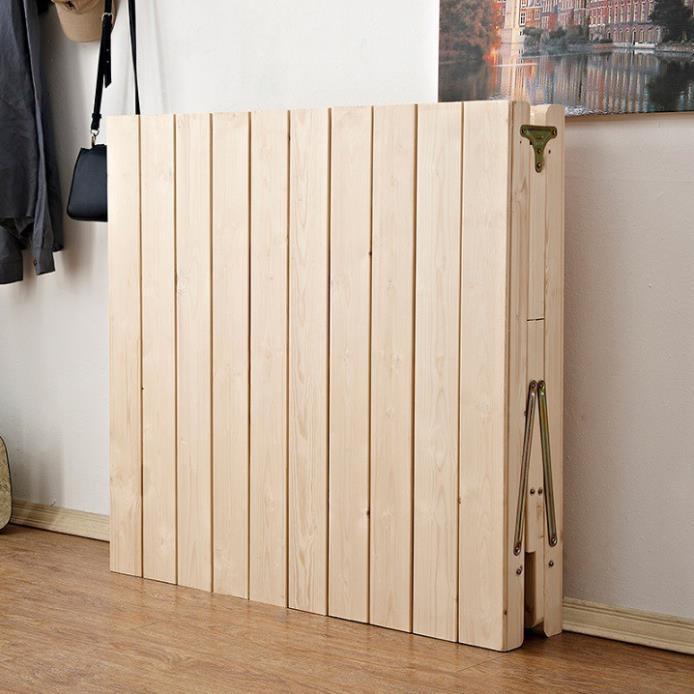 Giường xếp gỗ thông gấp gọn 80x195cm tặng nệm gối - Giường gỗ thông gấp gọn