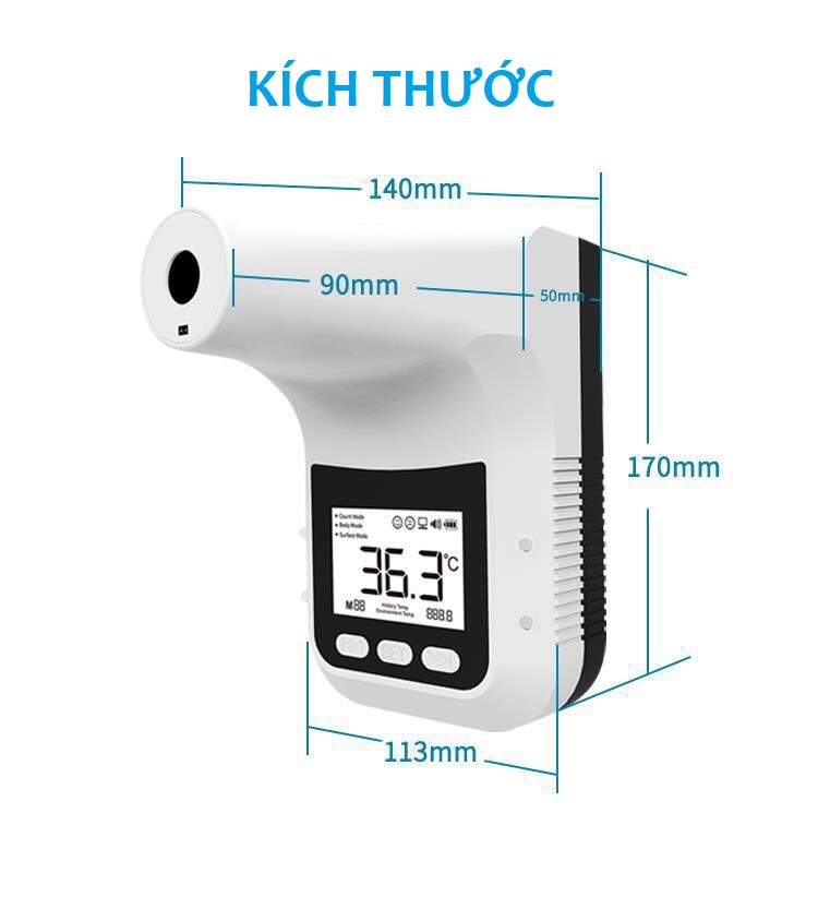 Máy đo thân nhiệt cảm ứng hồng ngoại K3 pro