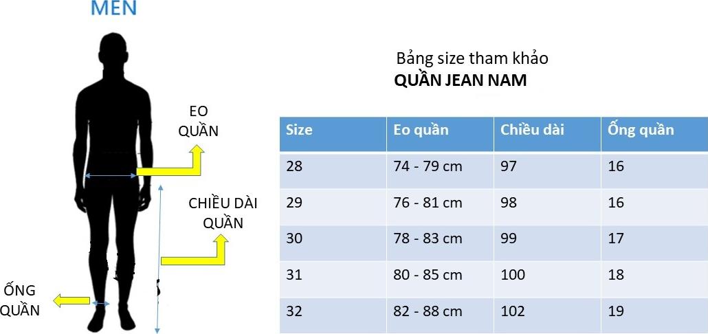 Quần jean nam cao cấp chất bò siêu co dãn Julido, form đứng dáng đẹp mẫu MM07