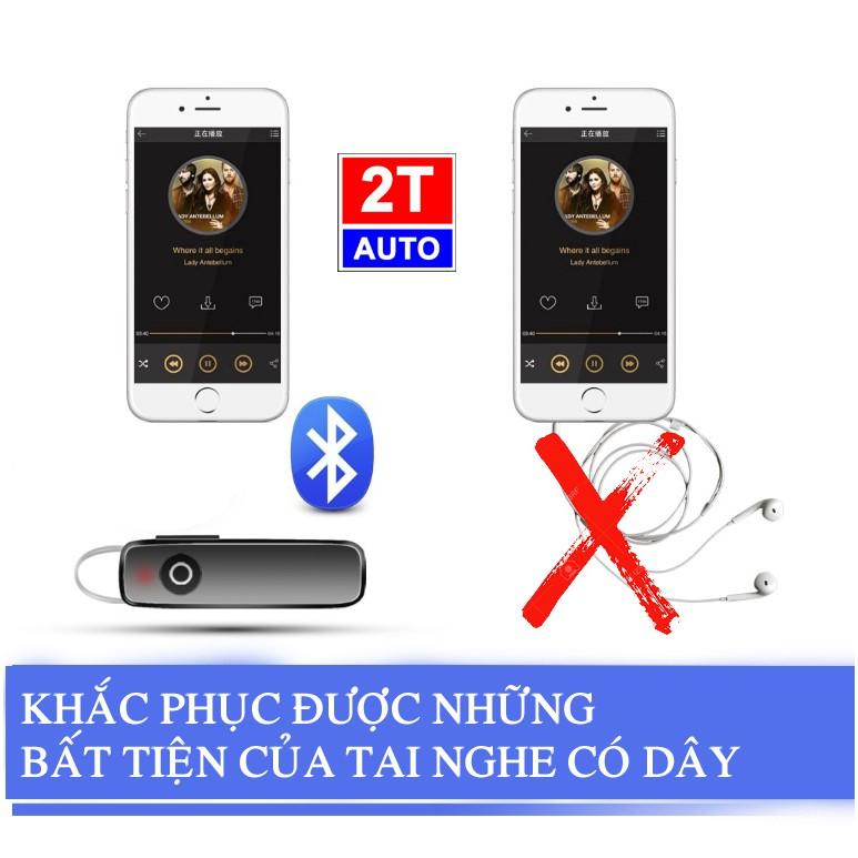 Tai nghe BLUETOOTH thế hệ mới, kết nối chuẩn 4.1 trên xe hơi và các thiết bị ngoại vi- MÀU ĐEN:  SKU:602-1