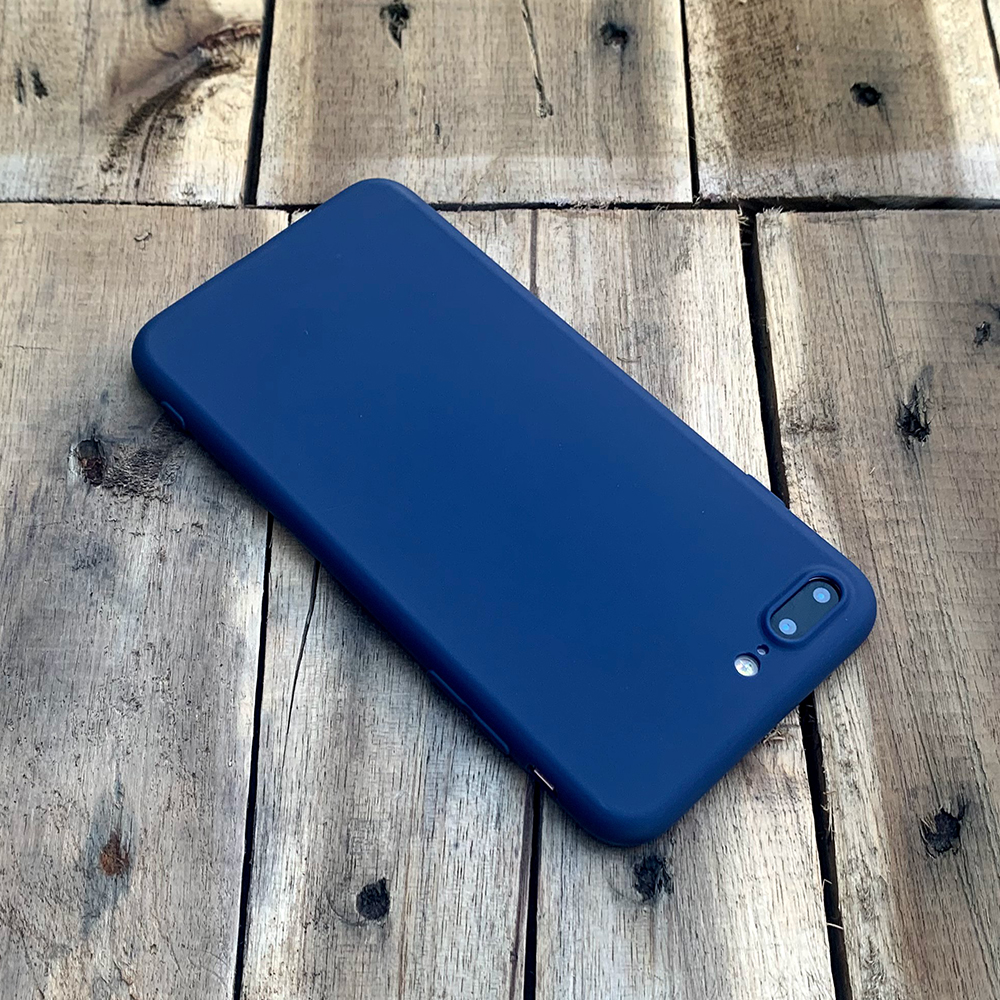 Ốp lưng dẻo mỏng dành cho iPhone 7 Plus / iPhone 8 Plus - Màu xanh dương đậm