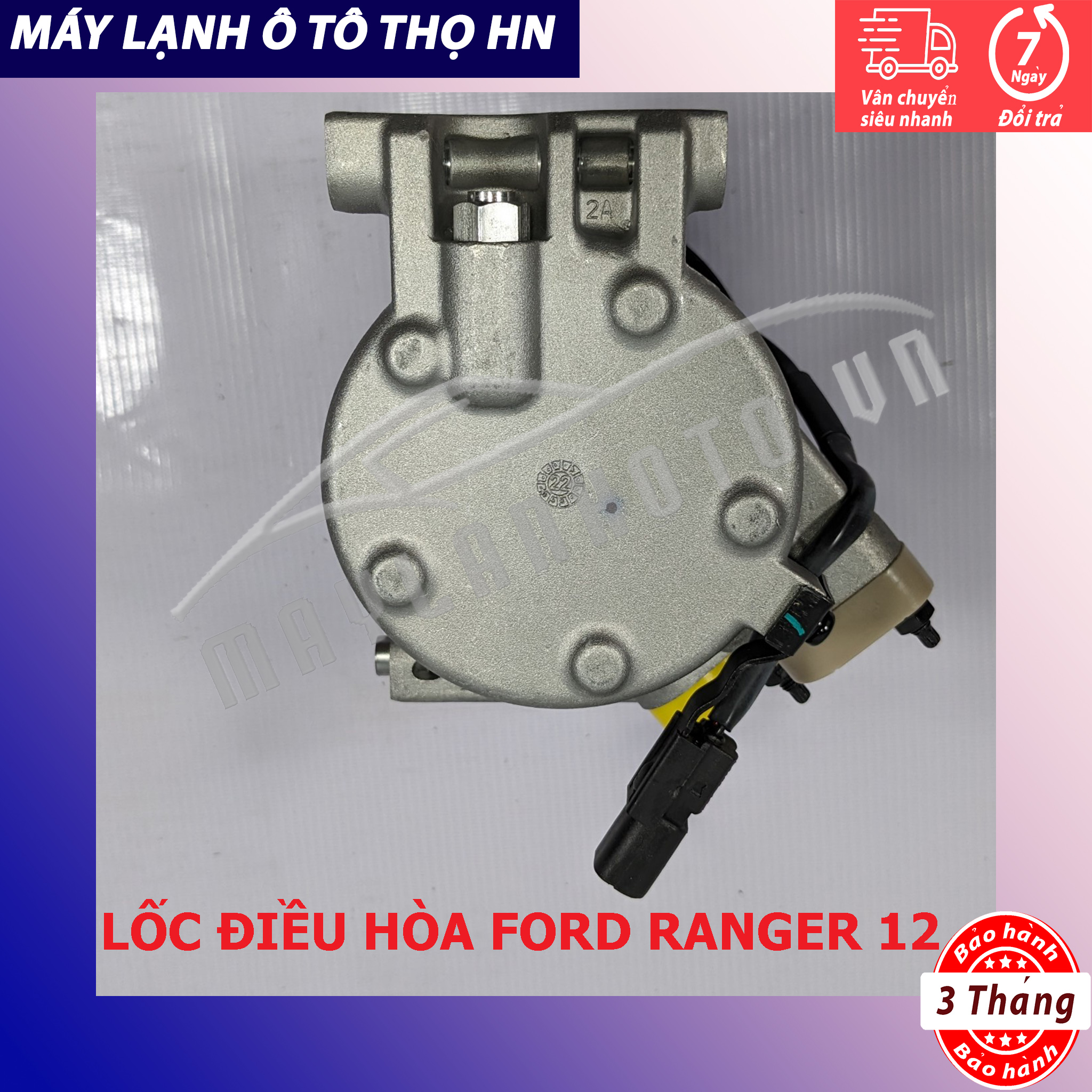 Lốc điều hòa (block,máy nén) Mazda BT50-Ford Ranger 2012 Ấn Độ / Hàn Quốc (hàng chính hãng nhập khẩu trực tiếp)