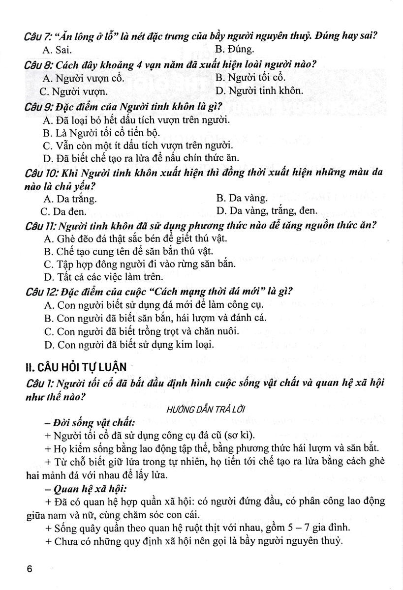 Sách tham khảo- Trả Lời Câu Hỏi Trắc Nghiệm Và Tự Luận Lịch Sử 10 (Biên Soạn Theo Chương Trình GDPT Mới)_HA