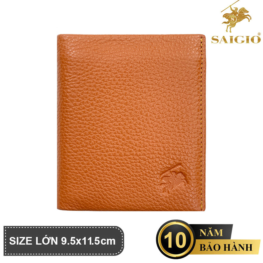 Bóp Đứng Nam Cao Cấp, Da Bò PEBBLED 2 Mềm Mại, Mỏng Nhẹ, Phong Cách Hiện Đại - Cá Tính, Size Lớn, Dáng Đứng - Gập 2, Nhiều Ngăn Để Tiền Và Giấy Tờ Tiện Dụng