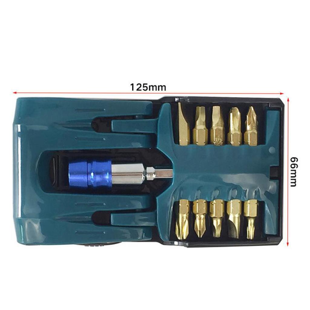 10pcs Hex Shank Security Bit with Extension Bit Precision Screwdriver Set