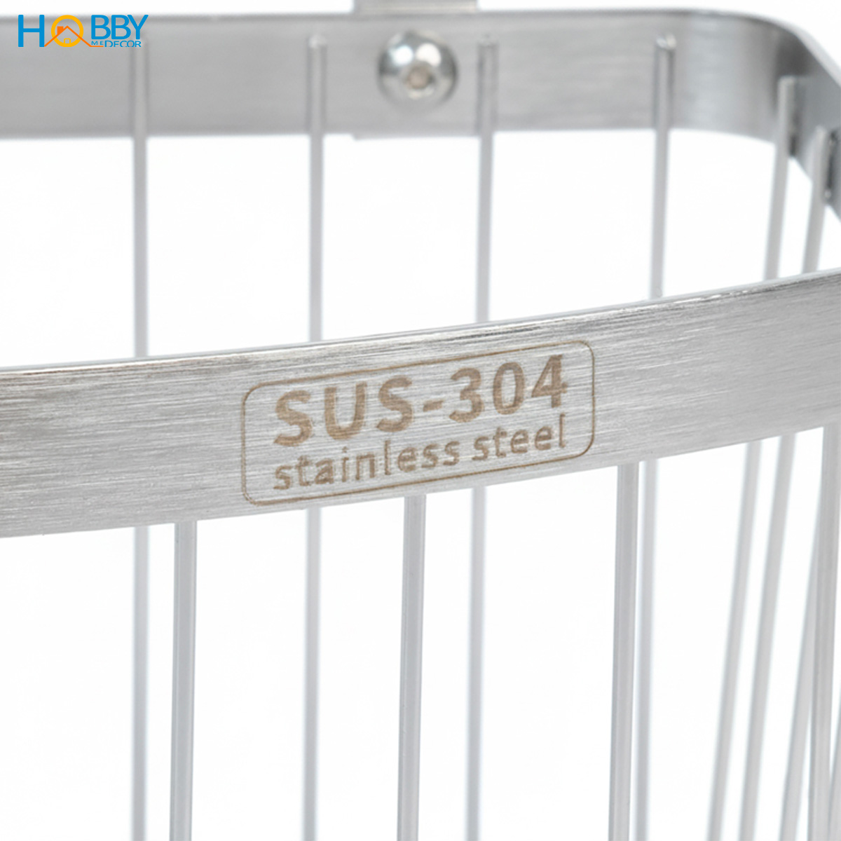 Kệ đựng chai lọ gia vị gắn cánh tủ bếp inox 304 Hobby home decor TB5