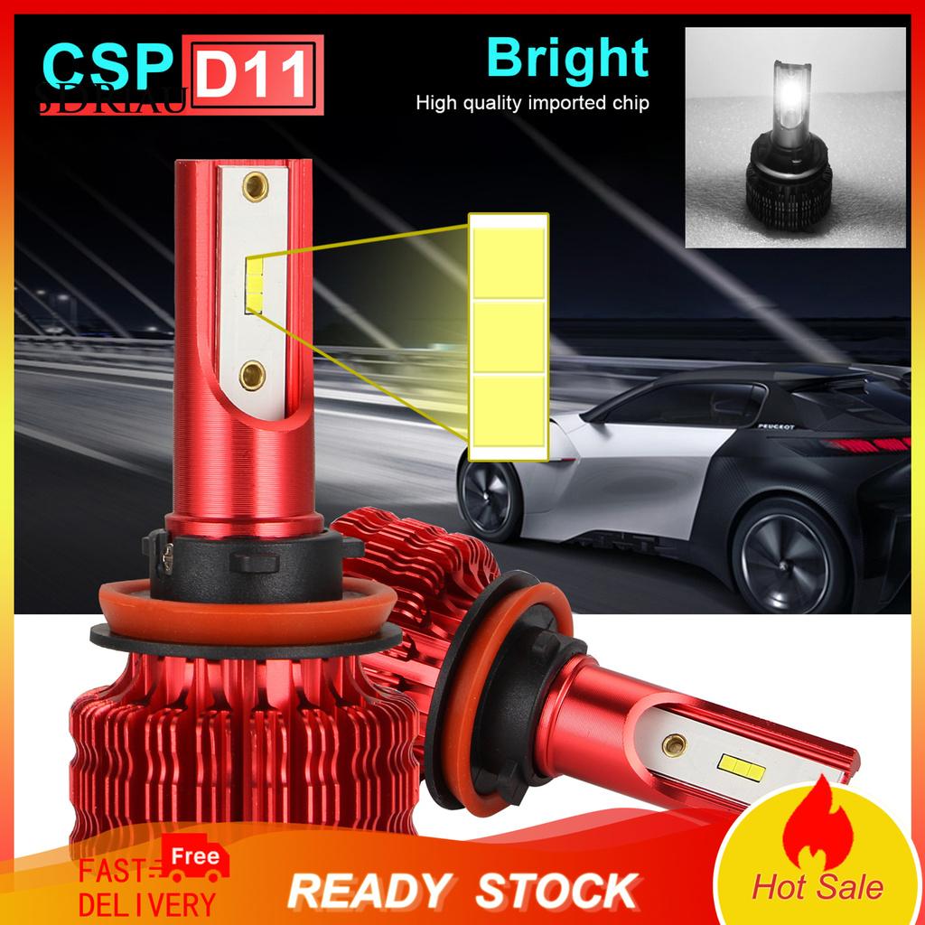 2 Bóng Đèn Pha Xe Hơi H1 / 4 / 8 / 9 / 11 Led 6500k