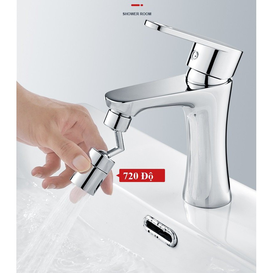 Đầu Nối Vòi Nước Thông Minh Tăng Áp 2 Chế Độ Xoay 720 Độ - Vòi Nước Gắn Đầu Nối Bồn Chậu Rửa Đa Năng