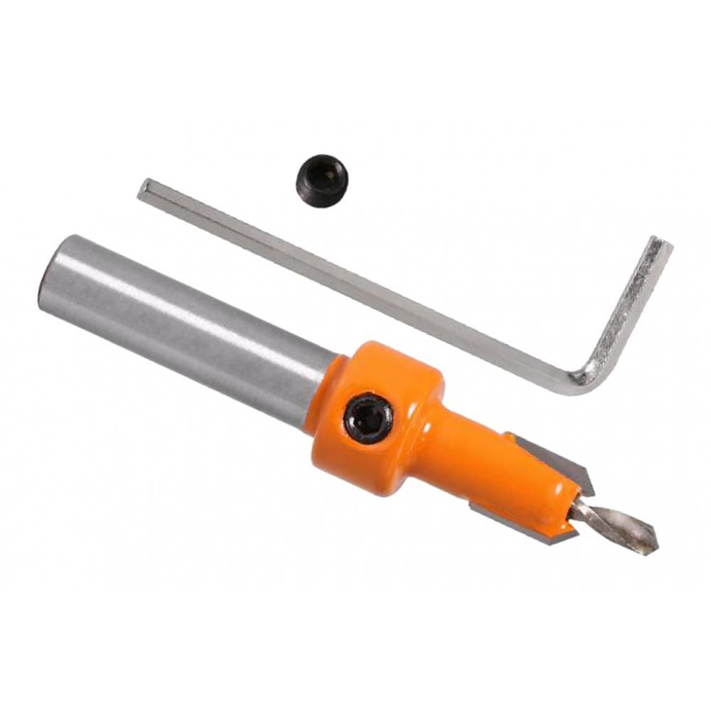 2Pcs 8mm Shank Alloy Countersink Drill Bit Woodworking Countersink Chamfer 3&4mm