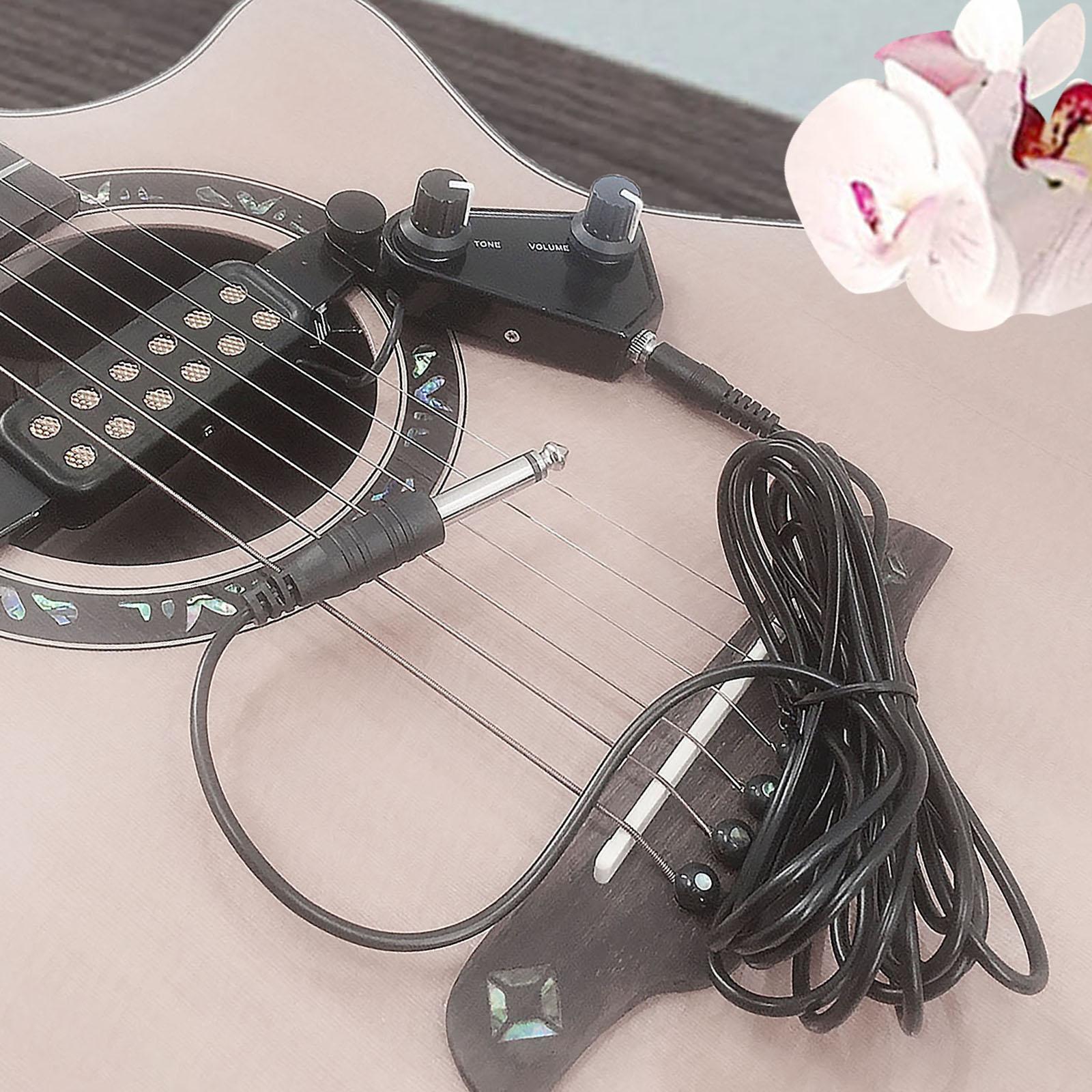 Acoustic Guitar Pickup Bridge Pickup and Volume Parts Accessory Guitar Bridge Pickup