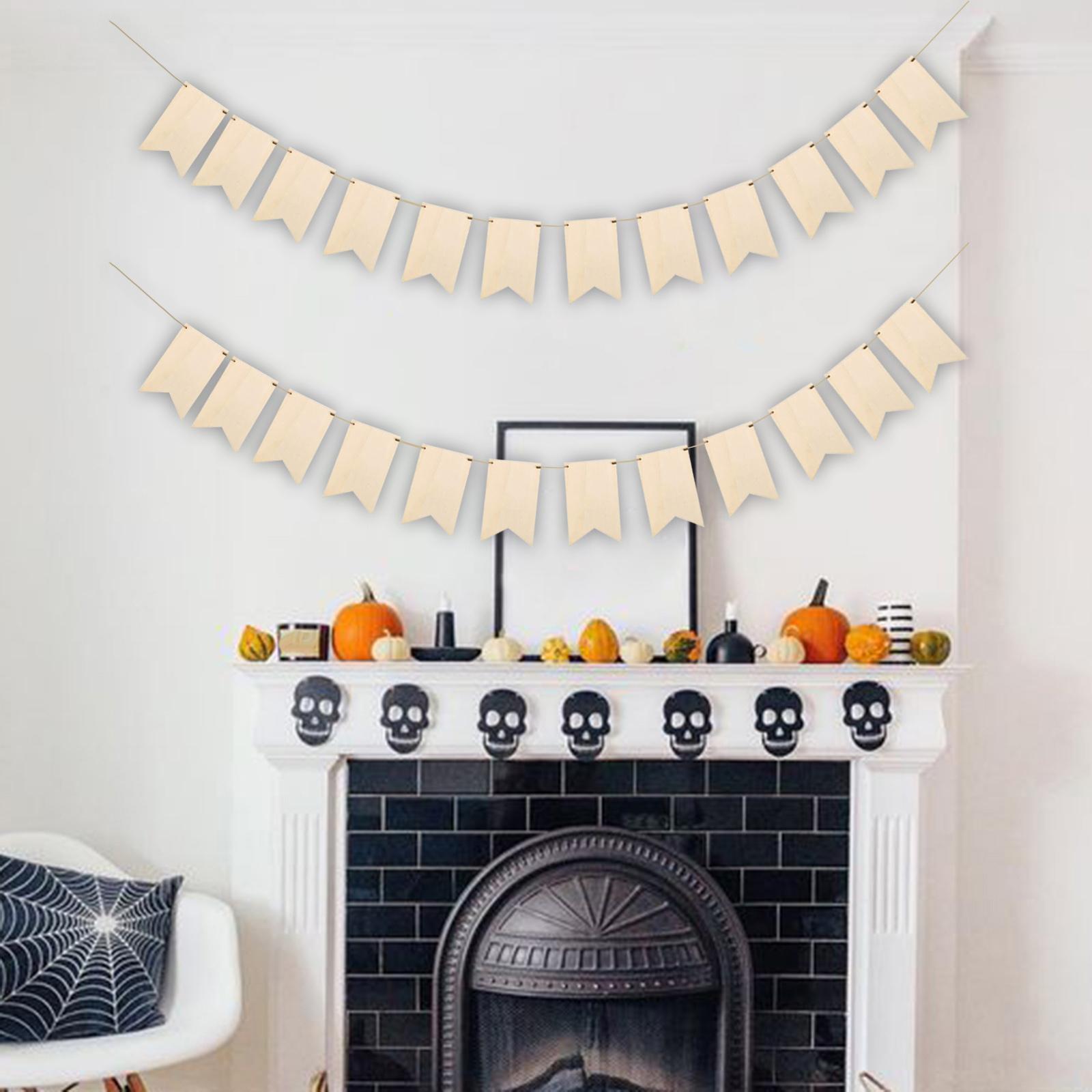 24Pcs Unfinished Blank Wood Signs Unfinished Wood Plaque for Holiday Drawing