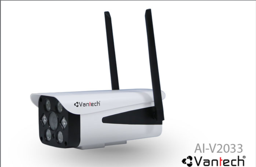 Camera IP Wifi Vantech AI-V2033C 4.0 Megapixel, Hồng Ngoại Không Dây, Tích Hợp AI-hàng chính hãng