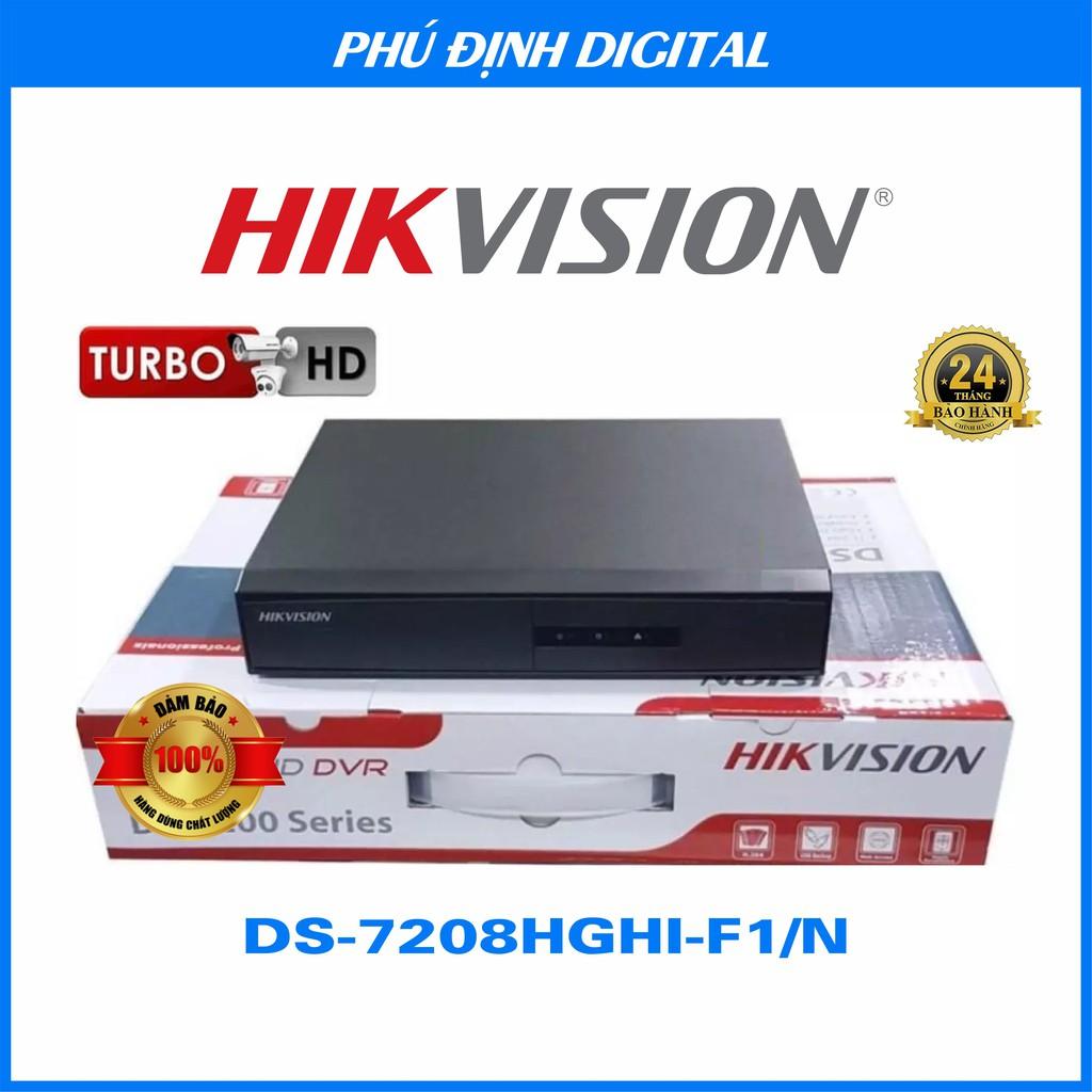 Đầu ghi camera 8 kênh HDTVI Hikvision mã DS-7208HGHI-F1/N - Hàng Chính Hãng