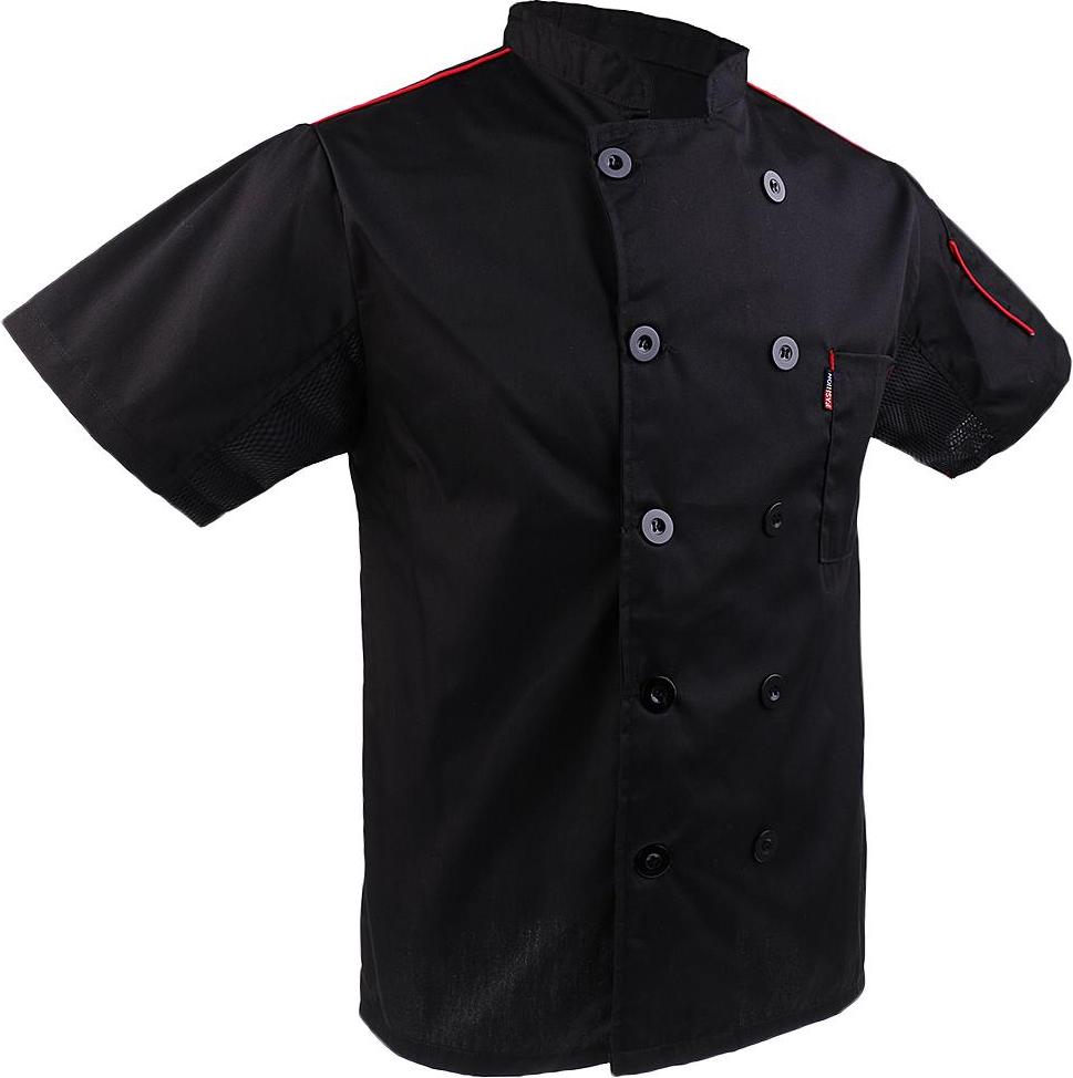 Men Women Short Sleeve Chefs Uniforms, Restaurant Chef Jacket Kitchen Coat