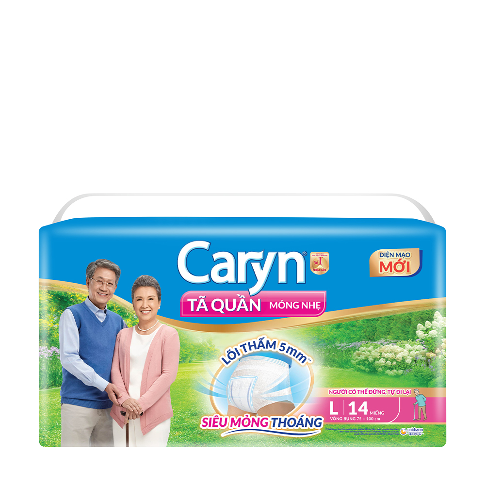 Tã Quần Mỏng Nhẹ Gói Siêu Lớn L14 (14 Miếng size L)