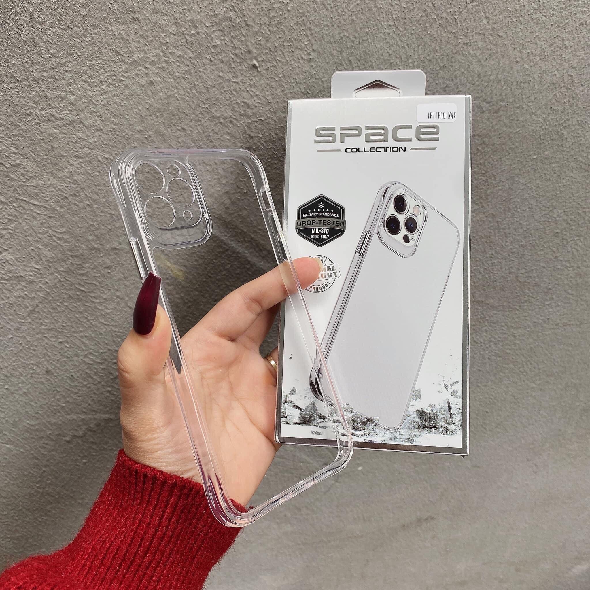 Ốp lưng cho Iphone Trong Lưng Kính Space Chống Ố Màu 7,8plus,x,xs,xsmax,11,11promax,12,12promax,13,13promax