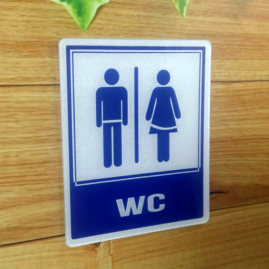 Biển WC - Biển Toilet - treo khu vệ sinh/phòng tắm khu nhà ở, văn phòng, nhà hàng, quán cafe